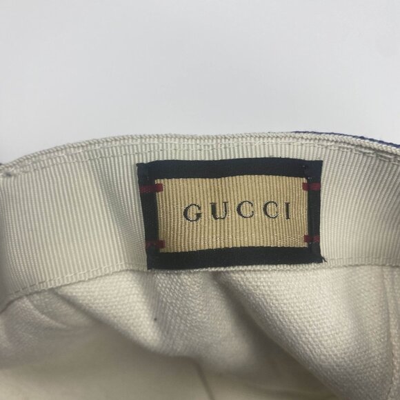 Gucci GG Canvas Baseball Bat Blue And Grey Size Medium - Picture 9 of 12
